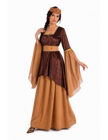 Costume Médiéval Marron Taille M | Déguisements pour Adultes Le Roi du Carnaval